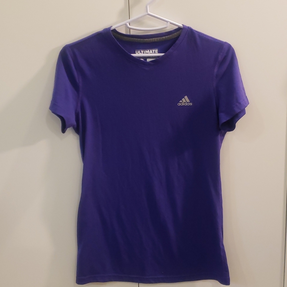 ADIDAS PURPLE CLIMALITE ULTIMATE TEE